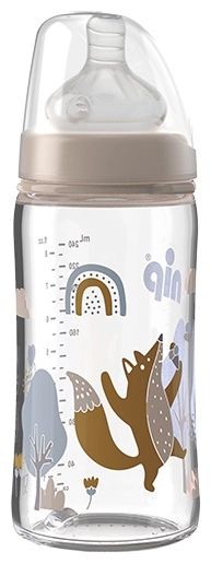 Nuk Бутылочка стеклянная для девочек 0+  в Казахстане, интернет-аптека Aurma.kz