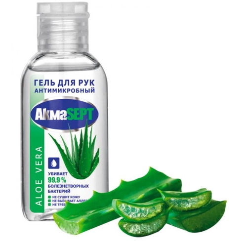 Антисептик Акмасепт Aloe Vera Гель в Казахстане, интернет-аптека Рокет Фарм