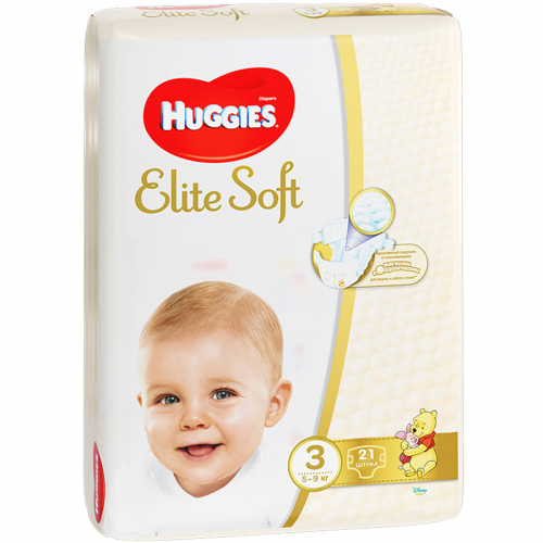 Подгузники Хаггис Huggies Elite Soft 3 (5-9кг) Подгузники в Казахстане, интернет-аптека Рокет Фарм