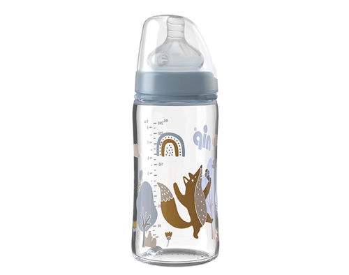 Nuk Бутылочка стеклянная для мальчика 0+  в Казахстане, интернет-аптека Aurma.kz
