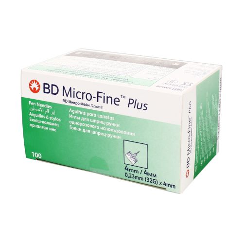 Игла BD Micro Fine Plus к инсулиновым инжекторам размером 30G Иглы в Казахстане, интернет-аптека Рокет Фарм