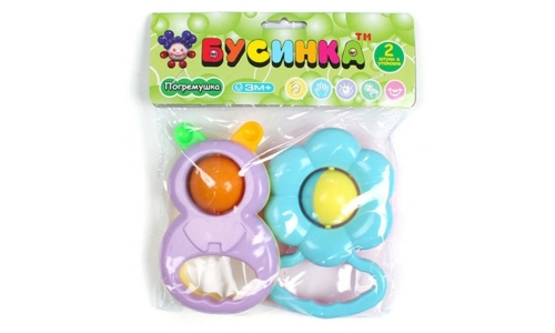 Бусинка Погремушка набор Цветочек Зайка 8821  в Казахстане, интернет-аптека Aurma.kz