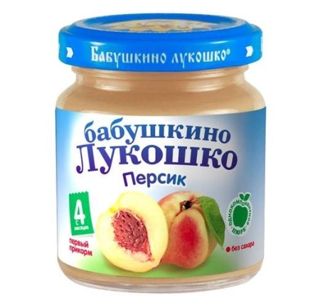 Пюре Бабушкино лукошко персик (с 4 месяцев)  в Казахстане, интернет-аптека Aurma.kz