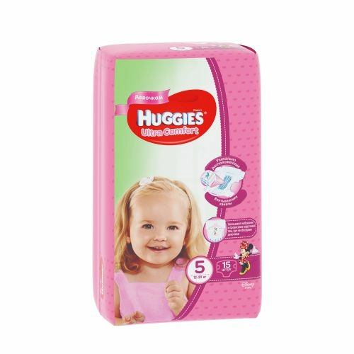 Подгузники Хаггис Huggies Ultra Comfort 5 Girl (12-22кг) #15