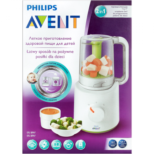 Минипароварка Авент Avent Combined Steamer and Blender SCF870/22  в Казахстане, интернет-аптека Рокет Фарм