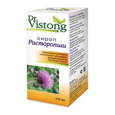 Расторопши сироп Dr.Vistong Сироп в Казахстане, интернет-аптека Рокет Фарм