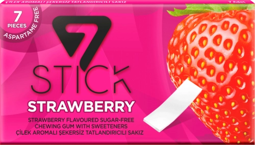 Жевательная резинка 7STICK Strawberry  в Казахстане, интернет-аптека Aurma.kz