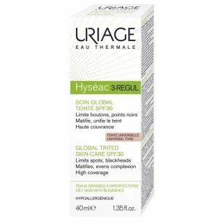 Урьяж Uriage Hyseac 3-Regul Универсальный уход для жирной кожи с тональным эффектом SPF 30 5534 Крем в Казахстане, интернет-аптека Aurma.kz