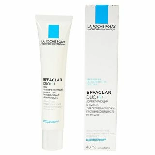 Ля Рош-Позе La Roche-Posay Effaclar Дуо Гель-крем корректирующий увлажняющий для проблемной кожи устраняет закупорку пор 411731 Гель в Казахстане, интернет-аптека Рокет Фарм