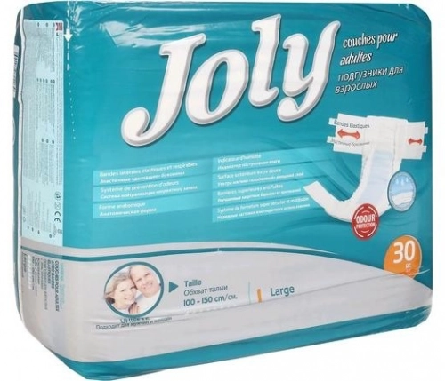 Подгузники урологические Joly L (100-150 см)  в Казахстане, интернет-аптека Aurma.kz