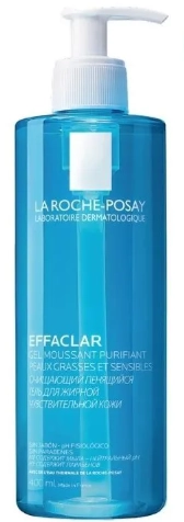 La Roche-Posay Effaclar Гель очищающий пенящийся для жирной чувствительной кожи 411083  в Казахстане, интернет-аптека Aurma.kz