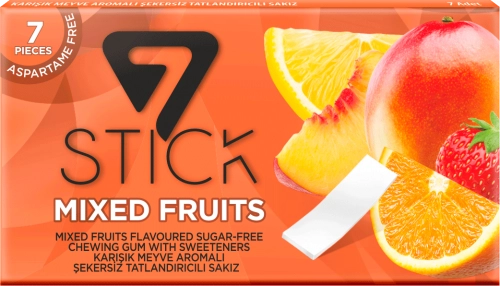 Жевательная резинка 7STICK Mixed Fruits  в Казахстане, интернет-аптека Aurma.kz