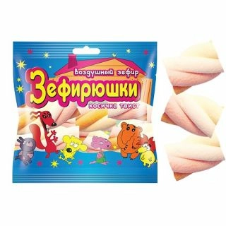 Зефирюшки воздушный зефир косичка твист _ 40г