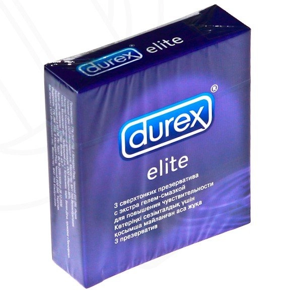 Презервативы Дюрекс Durex Elite особо тонкие Презервативы в Казахстане, интернет-аптека Aurma.kz