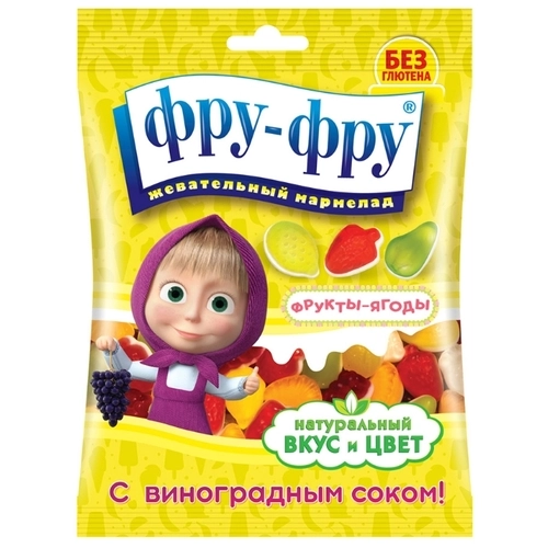 Мармелад Фру-Фру жевательный Маша и медведь фрукты-ягоды  в Казахстане, интернет-аптека Aurma.kz