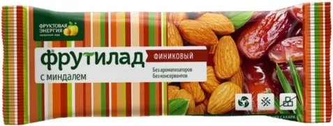 Фрутилад батончик финиковый с миндалем  в Казахстане, интернет-аптека Aurma.kz