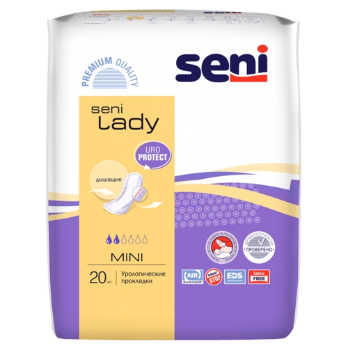 Урологические прокладки Tena Lady Mini в Казахстане, интернет-аптека Aurma.kz