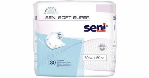 Пеленки гигиенические Сени Seni Super SOFT 60смх60см в Казахстане, интернет-аптека Aurma.kz