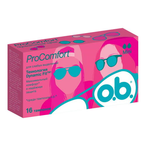 Тампоны ОБи O.B. pro comfort Mini в Казахстане, интернет-аптека Aurma.kz