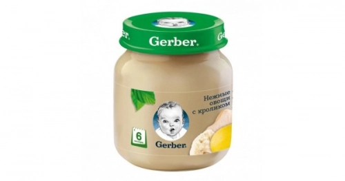 Пюре Gerber цветная капуста кролик  в Казахстане, интернет-аптека Aurma.kz