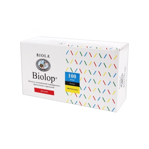 Biolop Шпатель медецинский стерильный одноразовый 140х16х1,6 детский  в Казахстане, интернет-аптека Aurma.kz