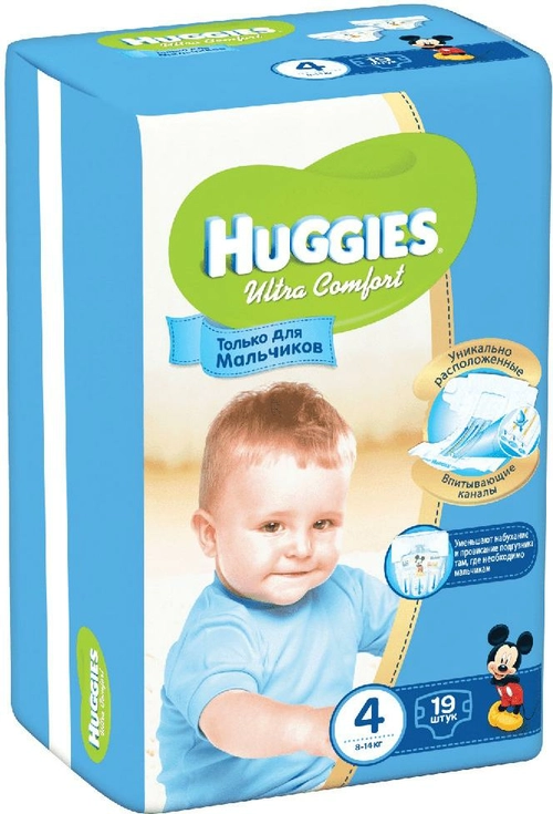 Huggies Ultra Comfort 4 Вoy (8-14кг) Подгузники _ №19