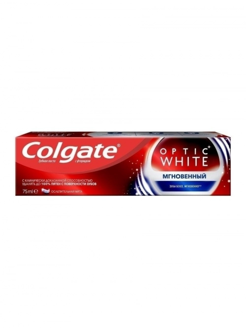 Colgate Optic White Мгновенный Ослепительная мята Паста в Казахстане, интернет-аптека Рокет Фарм