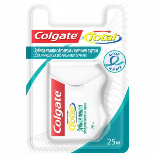 Colgate Total 12 с фтором и мятным вкусом Нить в Казахстане, интернет-аптека Рокет Фарм