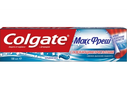 Colgate МаксФреш Взрывная Мята Паста в Казахстане, интернет-аптека Aurma.kz