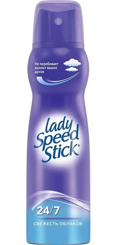 Дезодорант Lady Speed Stick 24/7 Свежесть облаков Спрей в Казахстане, интернет-аптека Рокет Фарм