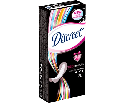 Прокладки Дискрит Discreet Deo Irresistible ежедневные в Казахстане, интернет-аптека Aurma.kz