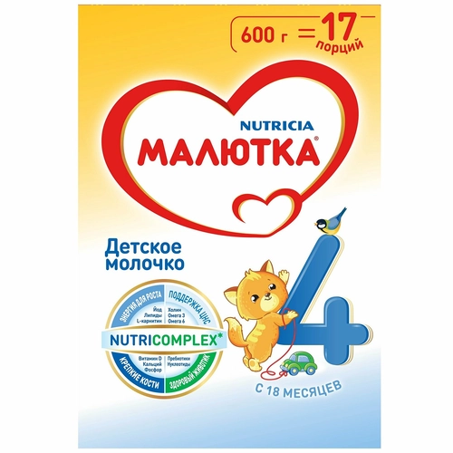 Молочко детское Малютка 4 с 18 месяцев _ 600г №1