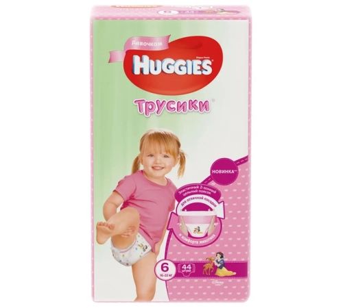 Подгузники Хаггис Huggies Little Walkers 6 Girl (17-23кг) трусики Подгузники в Казахстане, интернет-аптека Рокет Фарм