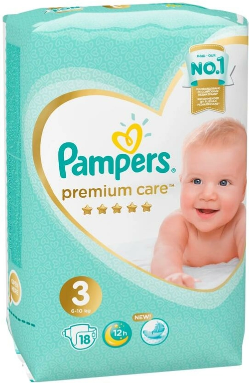 Pampers 3 Premium Care (6-10кг) Подгузники _ №18