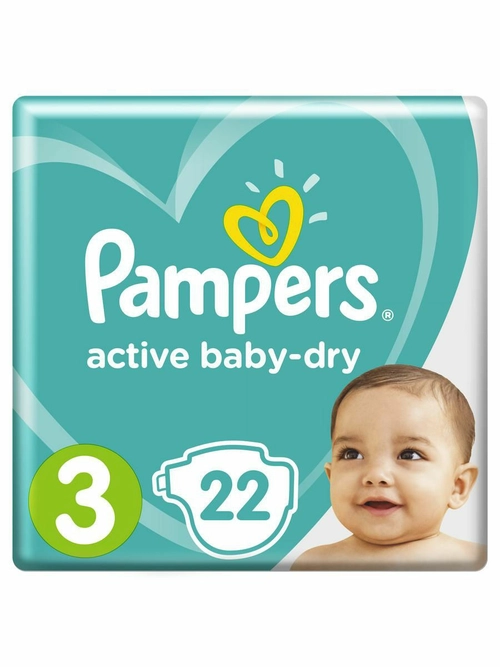 Pampers 3 Active Baby-dry (6-10кг) Подгузники _ №22