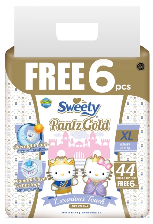 Подгузники-трусики Sweety Pantz Gold XL44 Трусики в Казахстане, интернет-аптека Aurma.kz