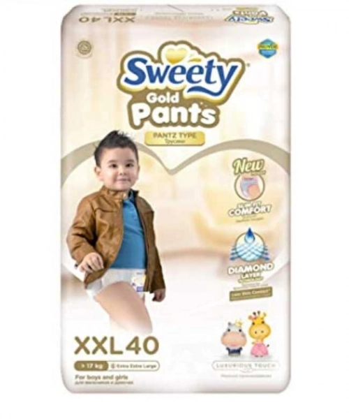 Подгузники-трусики Sweety Pantz Gold XXL40 Трусики в Казахстане, интернет-аптека Aurma.kz