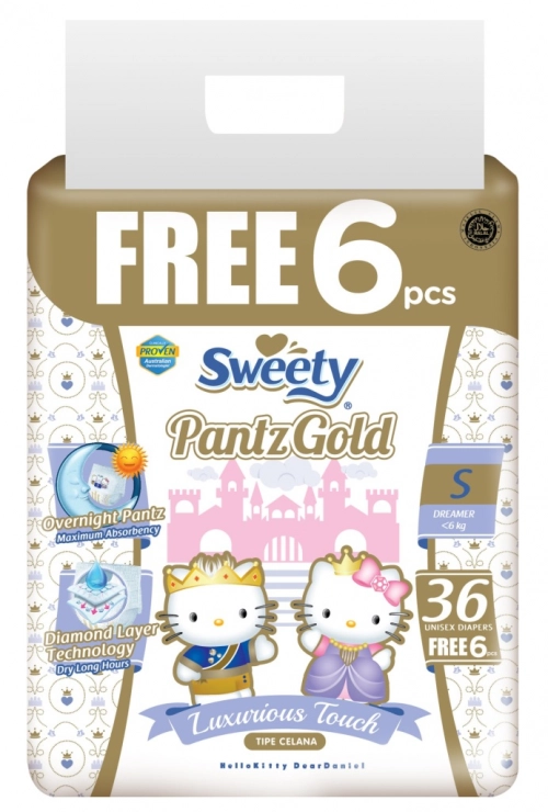 Подгузники-трусики Sweety Pantz Gold S36 Трусики в Казахстане, интернет-аптека Aurma.kz