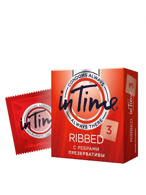 In Time Ribbed Презервативы Ребристые в Казахстане, интернет-аптека Aurma.kz