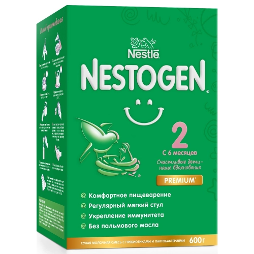 Nestle Nestogen 2 Premium с 6 месяцев Смесь в Казахстане, интернет-аптека Рокет Фарм