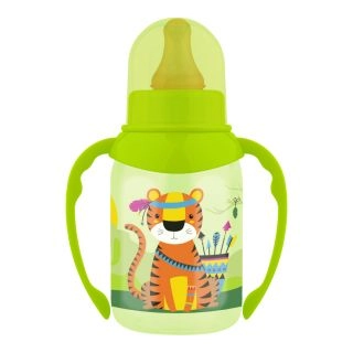 Бутылочка Lubby веселые животные с молочной соской 11390(с рождения)  в Казахстане, интернет-аптека Aurma.kz