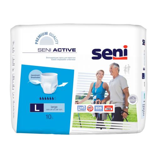 Подгузники урологические Сени Seni Active Extra Large трусики  в Казахстане, интернет-аптека Aurma.kz