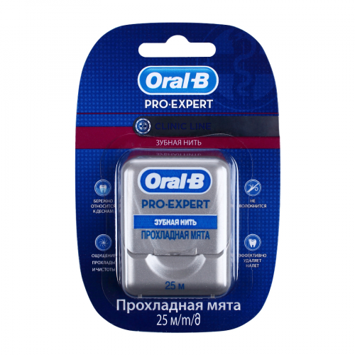 Нить зубная Орал-Би Oral-B PRO_EXPERT 25м Нить в Казахстане, интернет-аптека Aurma.kz