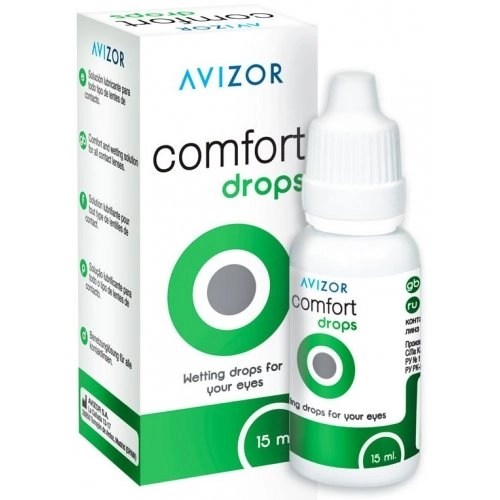 Капли для контактных линз Авизор Avizor Comfort Drops Каплеты в Казахстане, интернет-аптека Aurma.kz