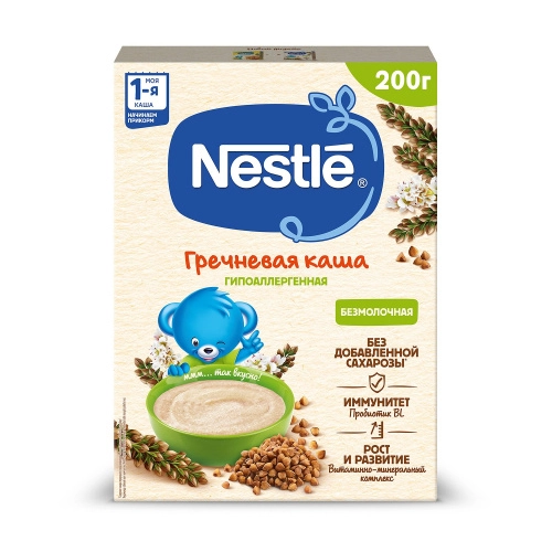 Nestle Каша безмолочная гречневая с 4 месяцев  в Казахстане, интернет-аптека Aurma.kz