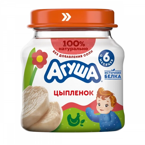 Пюре Агуша цыпленок с 6 месяцев  в Казахстане, интернет-аптека Aurma.kz
