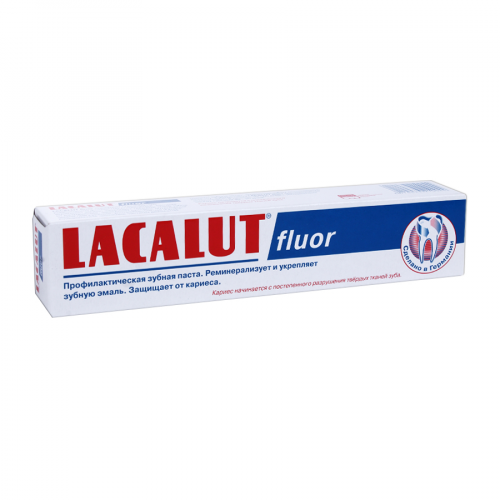 Паста зубная Лакалют Lacalut Fluor Фтор Паста в Казахстане, интернет-аптека Aurma.kz
