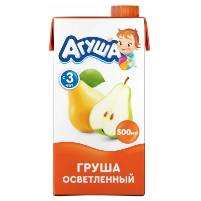 Агуша Сок груша осветленный  в Казахстане, интернет-аптека Aurma.kz