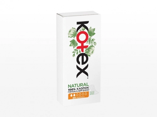 Прокладки Котекс Kotex Natural Normal ежедневные Прокладки в Казахстане, интернет-аптека Aurma.kz