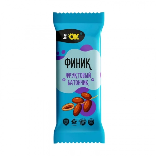 Батончик фруктовый Bio Elite Be ok финик  в Казахстане, интернет-аптека Aurma.kz